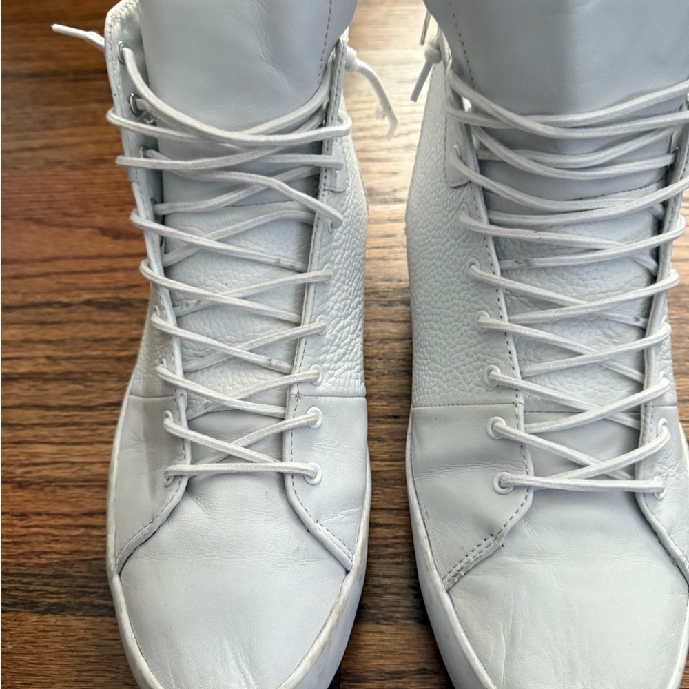 Creative Recreation Man White High-Top Sneakers. SZ 11.5